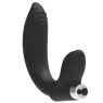 Rechargeable prostate massager Addicted Toys black silicone ergonomic curve for stimulation