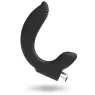 Rechargeable prostate massager Addicted Toys black silicone ergonomic curve for stimulation