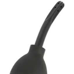 Pera clistere TPR nera Addicted Toys, pulizia squeeze per igiene intima, ergonomica