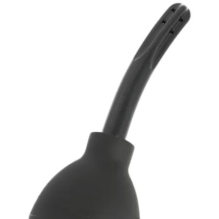 Pera clistere TPR nera Addicted Toys, pulizia squeeze per igiene intima, ergonomica