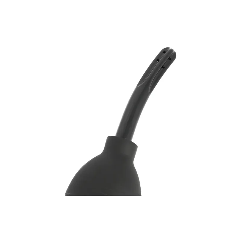 Pera clistere TPR nera Addicted Toys, pulizia squeeze per igiene intima, ergonomica