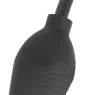 Black TPR enema bulb Addicted Toys, squeeze clean for intimate hygiene, ergonomic