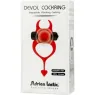 Anneau vibrant rouge ADRIEN LASTIC Devol double stimulation couple clitoris pénis langue texturée