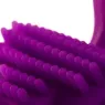 Anillo vibrador violeta Bullet Lastic de Adrien Lastic con estimulador clitorideo en forma de lengua para parejas