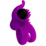 Anello vibrante viola Bullet Lastic Adrien Lastic con stimolatore clitorideo a forma di lingua per coppie