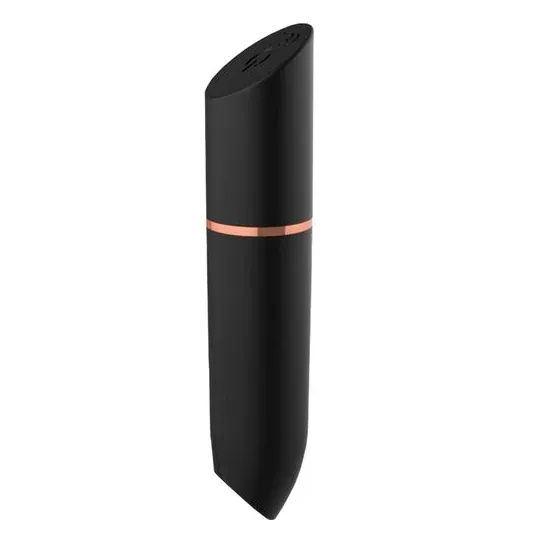 Rechargeable bullet vibrator Rocket black ADRIEN LASTIC – ergonomic lipstick shape