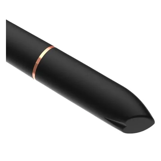 Balle vibrante rechargeable Rocket noire ADRIEN LASTIC – forme rouge à lèvres ergonomique