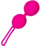 Balles Geisha Lastic silicone fuchsia taille S Adrien Lastic - deux boules pour exercices périnéaux