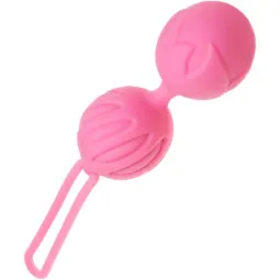 Bolas Geisha de silicona rosa de ADRIEN LASTIC para fortalecer el suelo pélvico