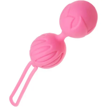 Palline Geisha in silicone rosa di ADRIEN LASTIC per rafforzare il pavimento pelvico