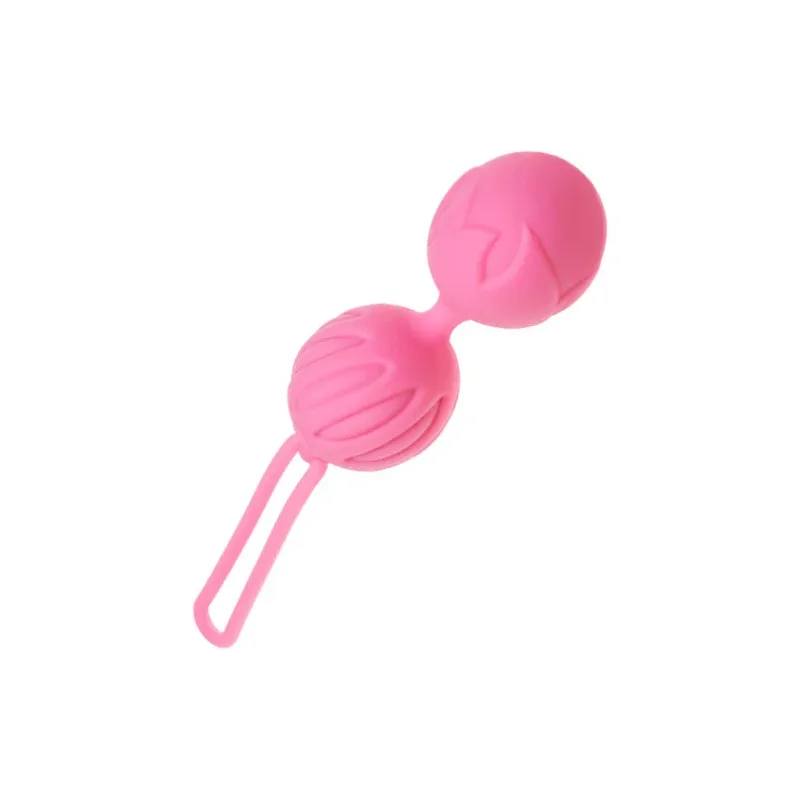 Palline Geisha in silicone rosa di ADRIEN LASTIC per rafforzare il pavimento pelvico