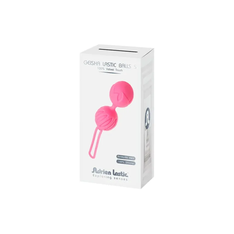 Palline Geisha in silicone rosa di ADRIEN LASTIC per rafforzare il pavimento pelvico