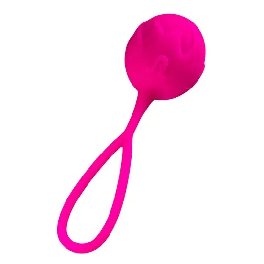 Rosa Silikon-Geishakugel Mia von Adrien Lastic – Beckenbodentrainer für Anfänger, vaginale Fitnesskugel