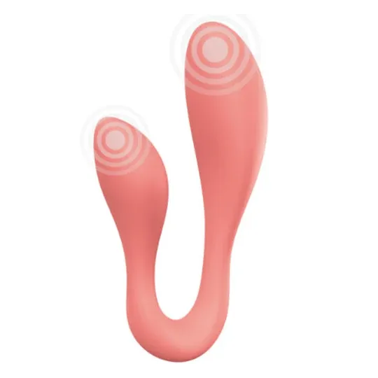 Paarvibrator Rose Doppelstimulation Adrien Lastic Couple Secrets II – wiederaufladbar App gesteuert