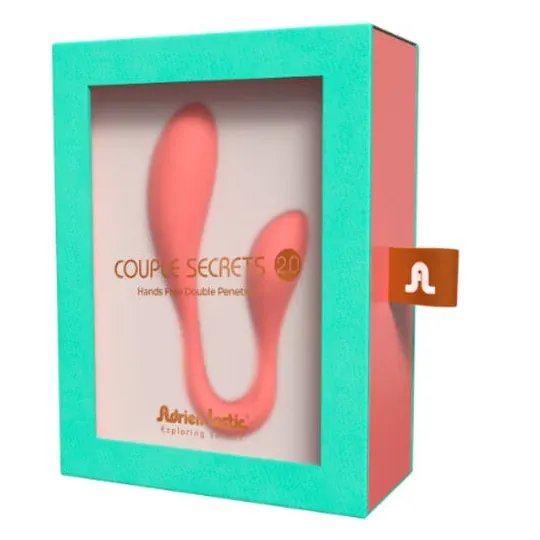 rose couple vibrator dual stimulation Adrien Lastic Couple Secrets II – rechargeable app controlled