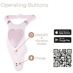 Vibratore doppia stimolazione rosa Adrien Lastic ricaricabile USB controllo app
