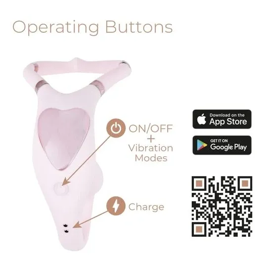 Pink dual stimulation vibrator Adrien Lastic USB rechargeable app controlled