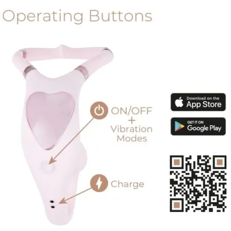 Rosa Doppelstimulationsvibrator Adrien Lastic wiederaufladbar USB App-Steuerung