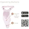 Vibrador doble estimulación rosa Adrien Lastic recargable USB control app