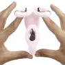 Vibratore doppia stimolazione rosa Adrien Lastic ricaricabile USB controllo app