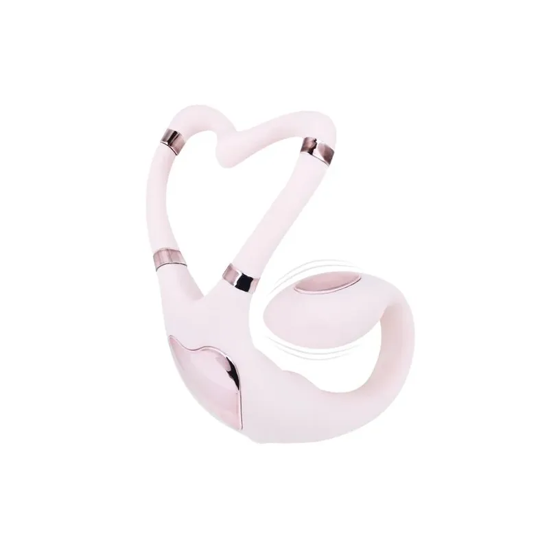 Rosa Doppelstimulationsvibrator Adrien Lastic wiederaufladbar USB App-Steuerung