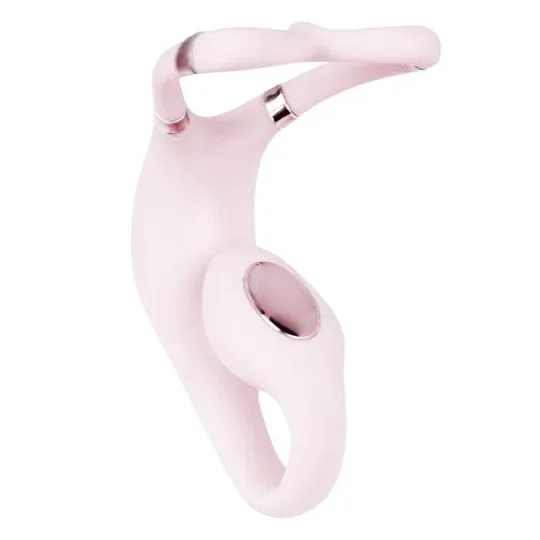 Rosa Doppelstimulationsvibrator Adrien Lastic wiederaufladbar USB App-Steuerung