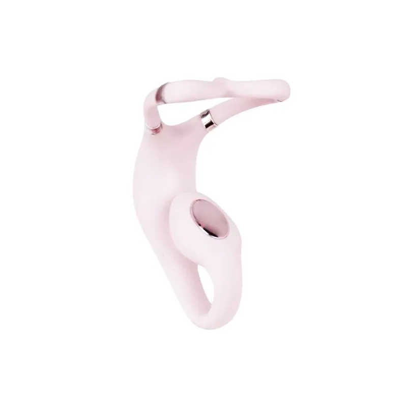 Vibromasseur double stimulation rose Adrien Lastic rechargeable USB application