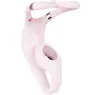 Rosa Doppelstimulationsvibrator Adrien Lastic wiederaufladbar USB App-Steuerung