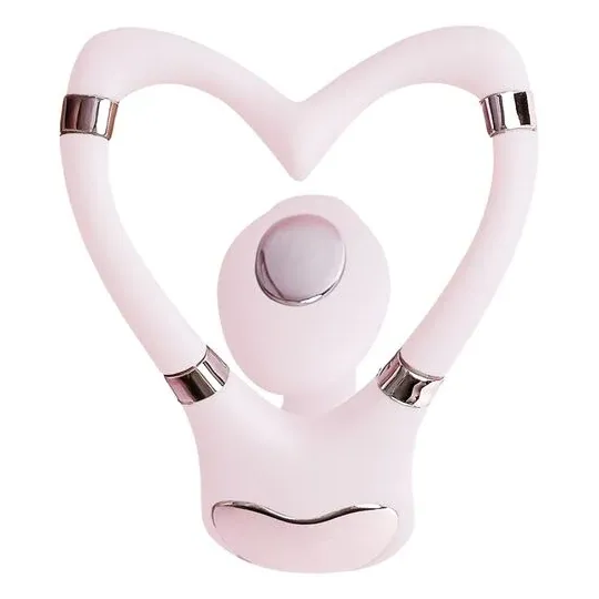 Vibratore doppia stimolazione rosa Adrien Lastic ricaricabile USB controllo app