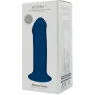 Silikon Dildo Doppeldichte thermo-reaktiv Adrien Lastic blau Saugfuß Ansicht Gesamtbild realistisch