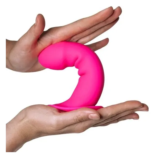 Dildo Hitsens 2 doppia densità Silexpan rosa Adrien Lastic con ventosa termoreattivo