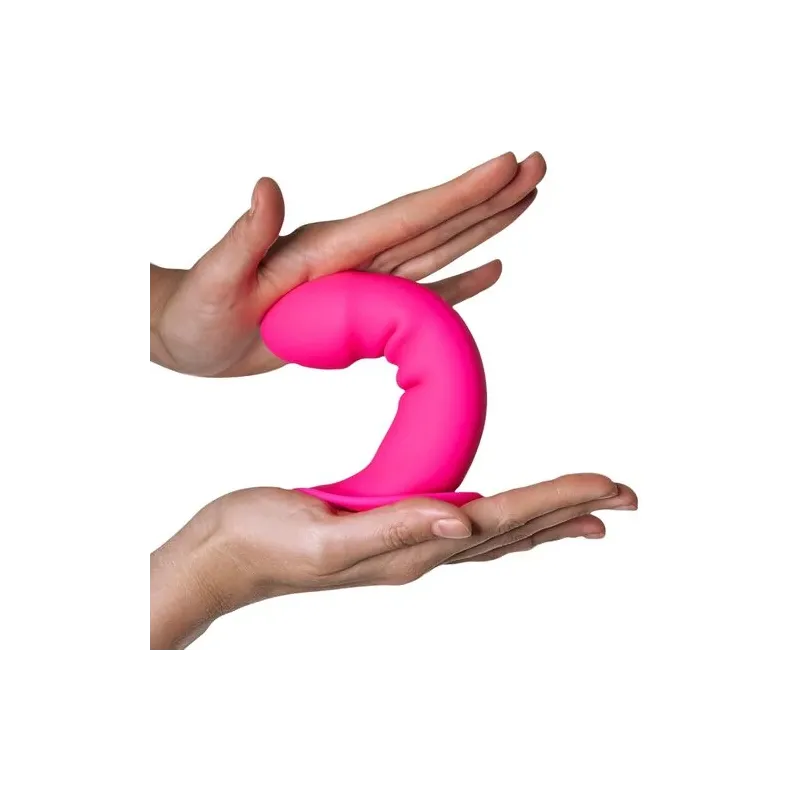 Dildo Hitsens 2 doppelte Dichte Silexpan rosa von Adrien Lastic mit Saugfuß thermoreaktiv