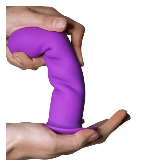 Gode silicone double densité Hitsens 3 Adrien Lastic violet - vue d'ensemble