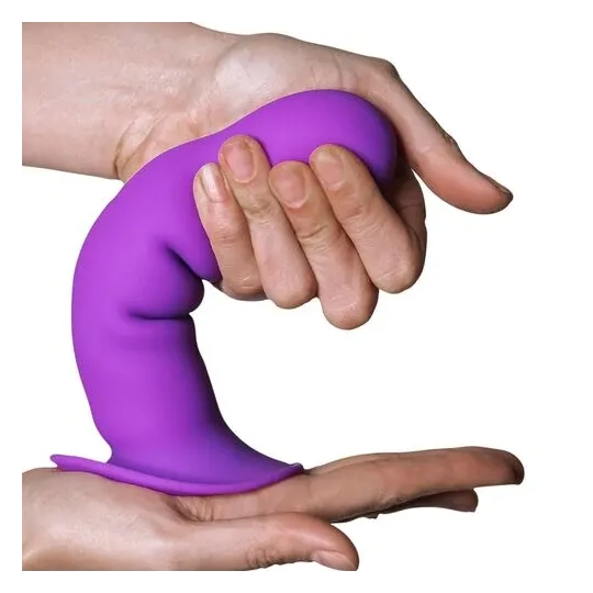 Silikon-Dildo Doppeldichte Hitsens 3 Adrien Lastic lila - Gesamtansicht