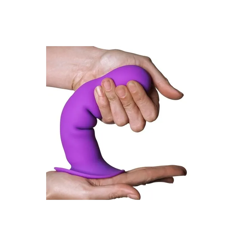 Dildo silicone doppia densità Hitsens 3 Adrien Lastic viola - vista d'insieme