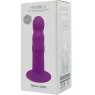 Silikon-Dildo Doppeldichte Hitsens 3 Adrien Lastic lila - Gesamtansicht