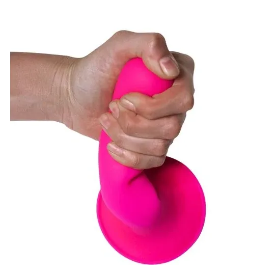 Dildo Adrien Lastic Hitsens 4 doppia densità fucsia vista d'insieme