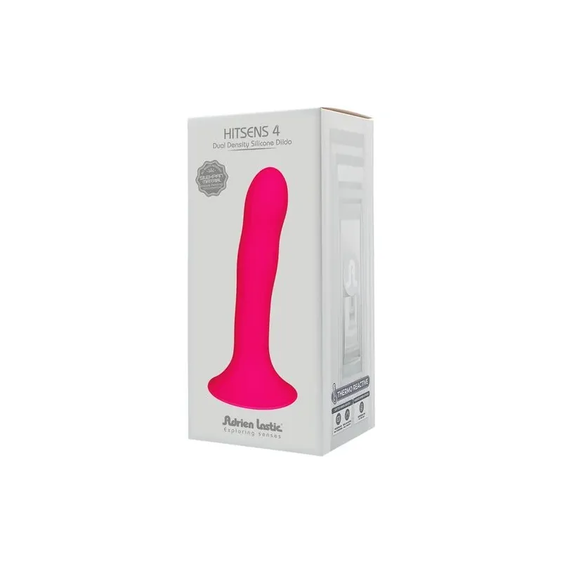 Dildo Adrien Lastic Hitsens 4 doppia densità fucsia vista d'insieme