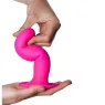 Dildo Adrien Lastic Hitsens 4 doppia densità fucsia vista d'insieme