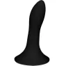Consolador de silicona negro Hitsens 5 doble densidad ADRIEN LASTIC vista frontal" }, { "fr": "Base ventouse du gode silicone no