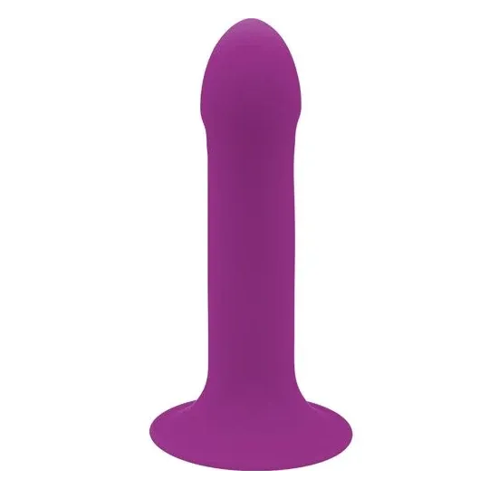 Lila Silikon-Dildo mit Doppeldichte von Adrien Lastic Hitsens 6 mit hartem Kern für realistische Penetration
