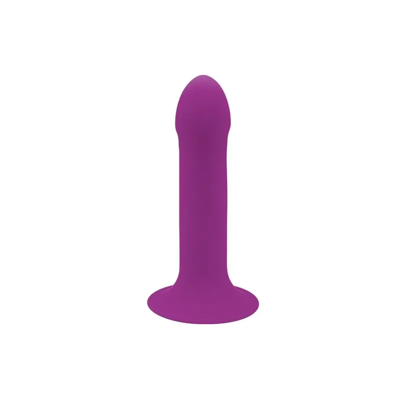 Lila Silikon-Dildo mit Doppeldichte von Adrien Lastic Hitsens 6 mit hartem Kern für realistische Penetration
