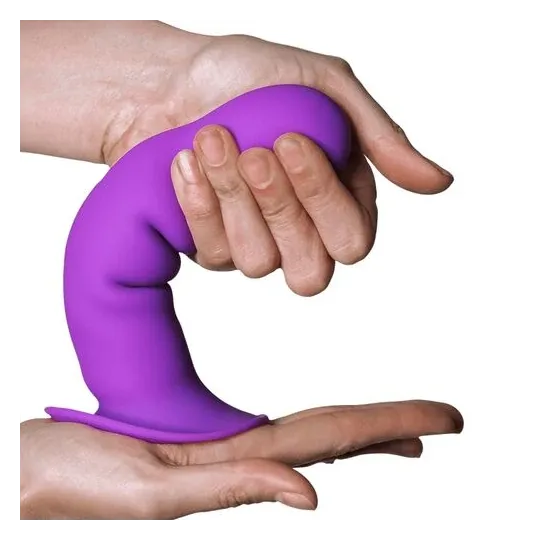 Gode vibrant double densité violet en silicone Adrien Lastic Hitsens Vibe 3 avec moteur et ventouse