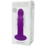 Purple double density silicone vibrator dildo Adrien Lastic Hitsens Vibe 3 with motor and suction cup