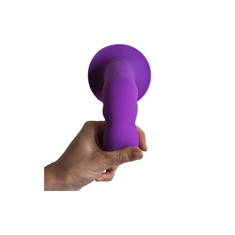 Dildo vibratore viola a doppia densità in silicone Adrien Lastic Hitsens Vibe 3 con motore e ventosa
