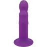 Gode vibrant double densité violet en silicone Adrien Lastic Hitsens Vibe 3 avec moteur et ventouse
