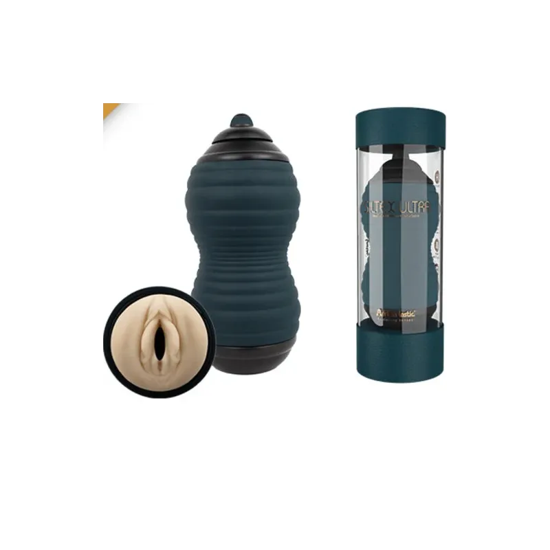 Masturbador realista flexible Adrien Lastic de silicona color piel, 19 cm de largo para placer masculino intenso.