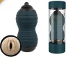 Realistic flexible male masturbator Adrien Lastic in skin tone silicone, 19 cm length for intense male pleasure.