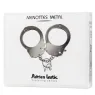 Schwarze Metall Handschellen weiche Polsterung ADRIEN LASTIC BDSM mit Kette
