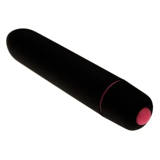 Leiser Mini-Bullet-Vibrator schwarz ADRIEN LASTIC - Kompakter wasserdichter Diskret-Vibrator mit 10 Modi